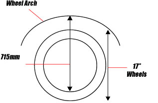 Shogun/Pajero Height Diagram